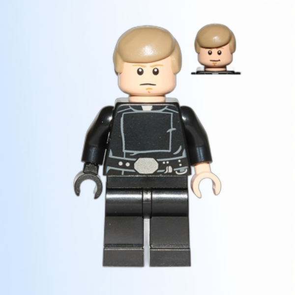 Luke Skywalker - Jedi Master, Dark Tan Smooth Hair - sw0635
