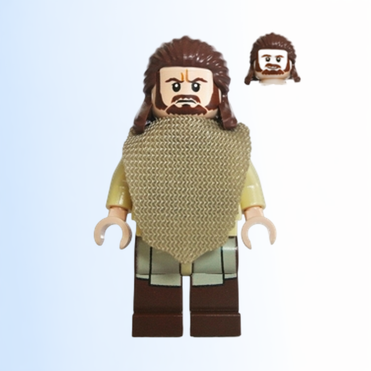 Qui-Gon Jinn - Poncho, Reddish Brown Beard - sw0651