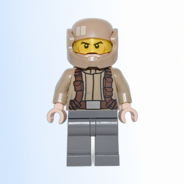 Resistance Trooper - Dark Tan Jacket, Frown, Cheek Lines - sw0720