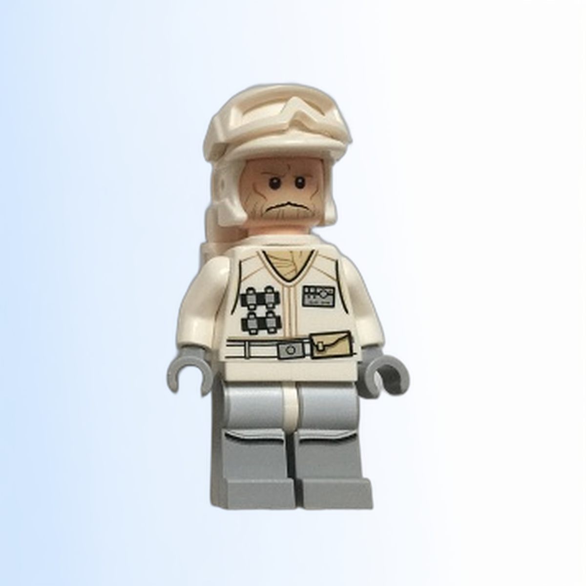 Hoth Rebel Trooper White Uniform (Tan Beard, Backpack) - sw0734