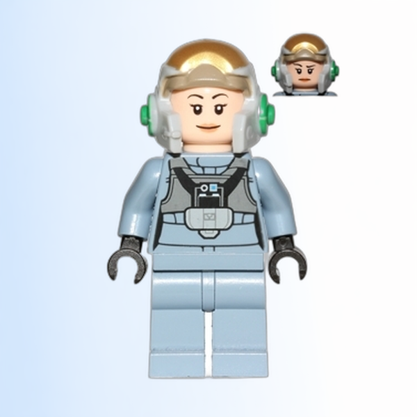 Rebel Pilot A-wing (Open Helmet, Sand Blue Jumpsuit, Female) - sw0743