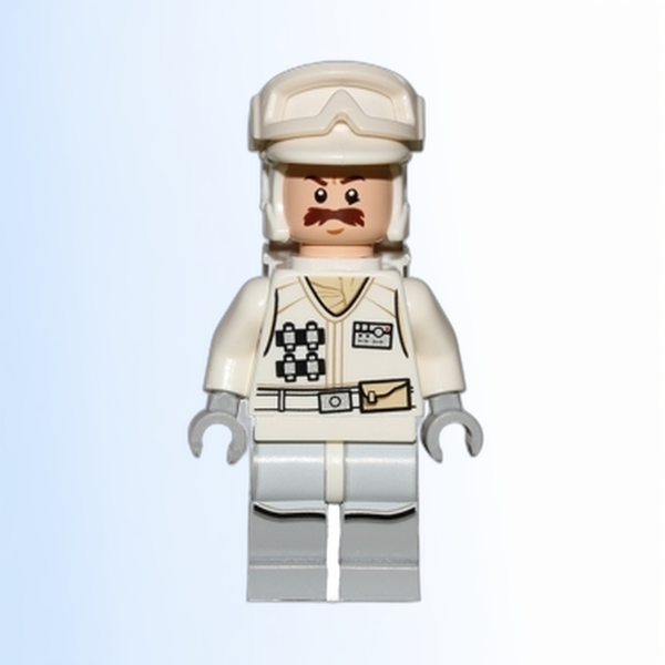 Hoth Rebel Trooper White Uniform (Moustache) - sw0760