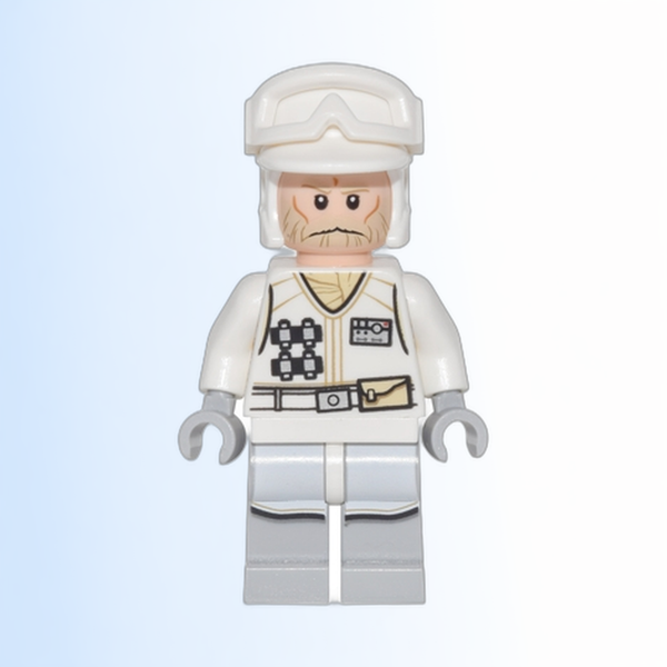 Hoth Rebel Trooper White Uniform (Tan Beard, without Backpack) - sw0765