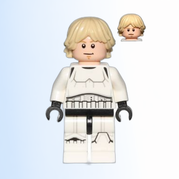 Luke Skywalker - Stormtrooper Outfit, Printed Legs, Tan Hair - sw0777