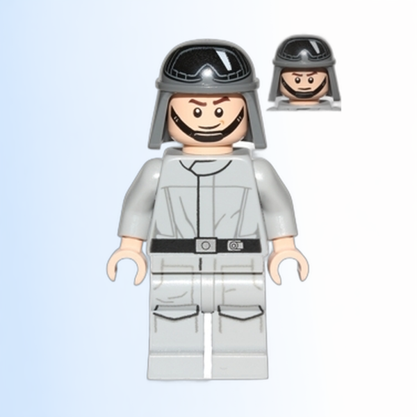 Imperial AT-ST Driver (Helmet with Printed Goggles, Light Bluish Gray Jumpsuit, Printed Legs) - sw0797