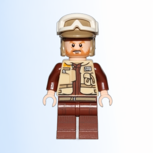 Rebel Trooper - White Goggles, Dark Tan Helmet, Medium Nougat Beard (Corporal Rostok) - sw0804