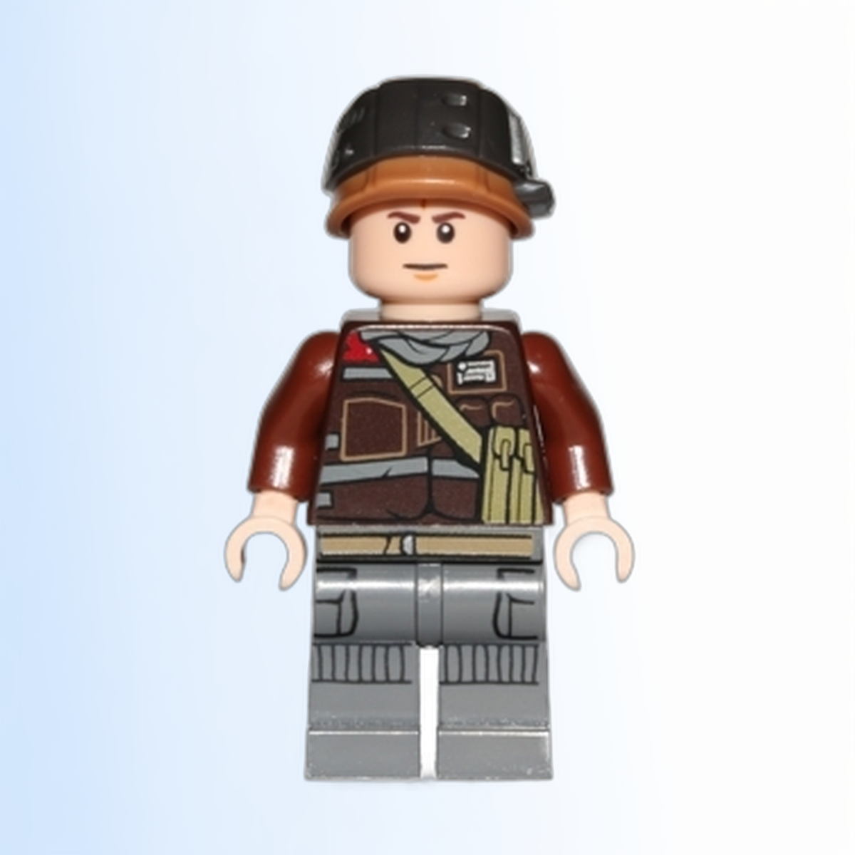 Rebel Trooper - Light Nougat Head, Helmet with Pearl Dark Gray Band (Private Calfor) - sw0805