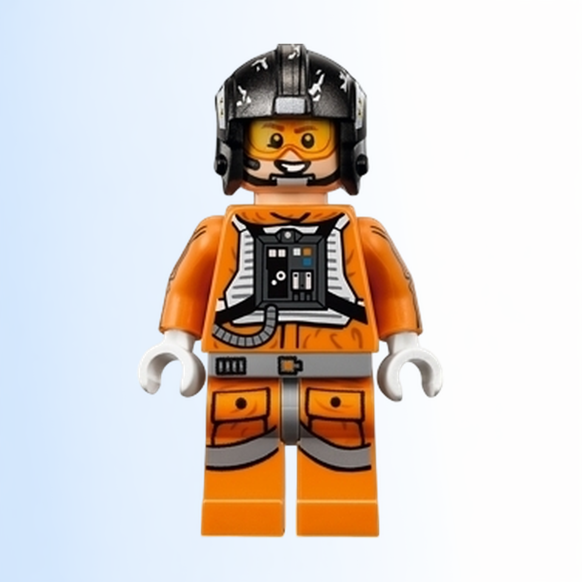 Snowspeeder Pilot Zev Senesca - Pearl Dark Gray Helmet - sw0826