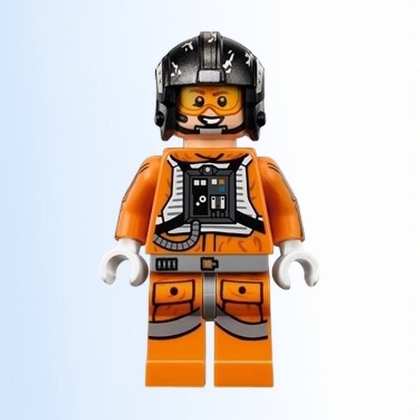Snowspeeder Pilot Zev Senesca - Pearl Dark Gray Helmet - sw0826