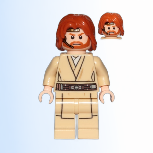 Obi-Wan Kenobi (Mid-Length Tousled with Center Part Hair and Headset) - sw0846