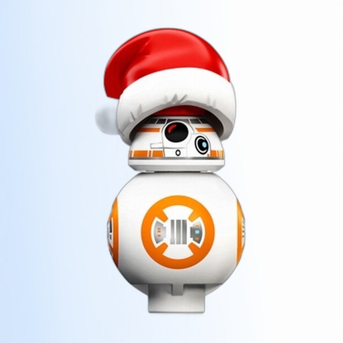 BB-8 with Santa Hat (Small Photoreceptor and Small Black Circle) - sw0874