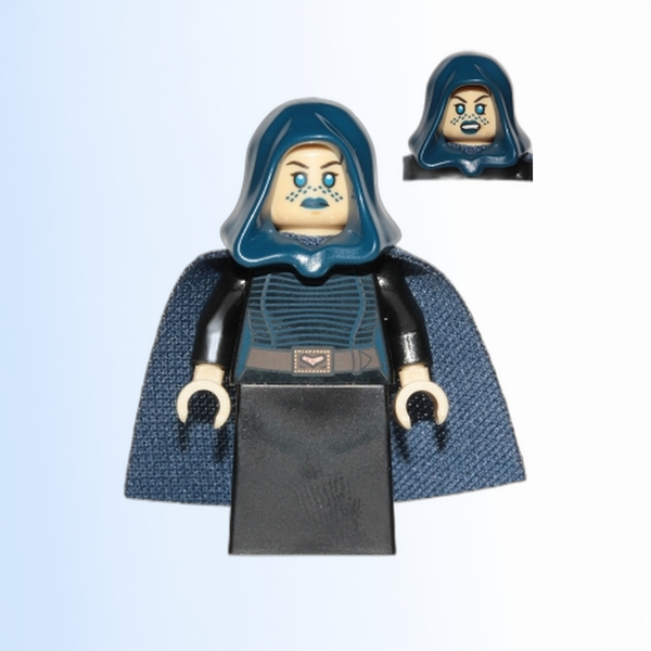 Barriss Offee - Dark Blue Cape and Hood, Black Skirt - sw0909