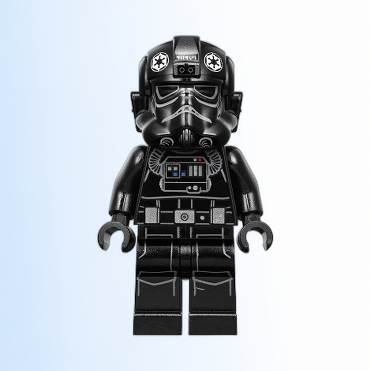 Imperial TIE Fighter Pilot - Light Nougat Head, Scowl, White Insignia on Helmet - sw0926