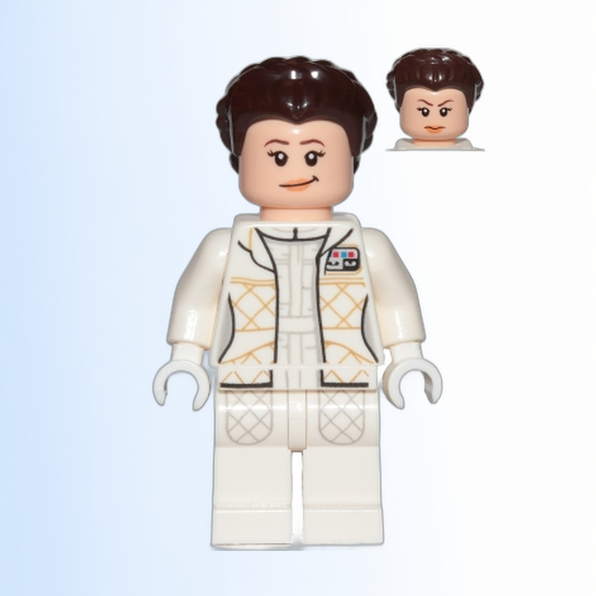 Princess Leia - Hoth Outfit, White Jacket, Lopsided Grin / Angry Frown - sw0958