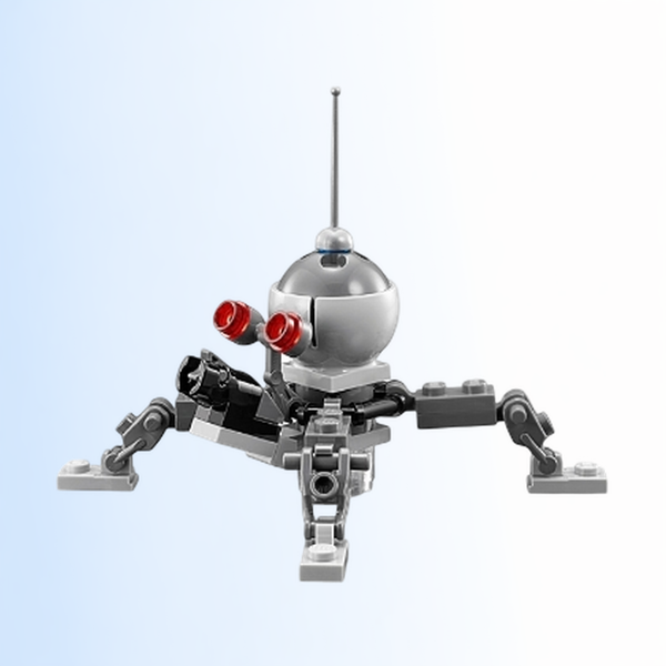 Dwarf Spider Droid - Dark Bluish Gray Dome, Mini Blaster / Shooter - sw0966
