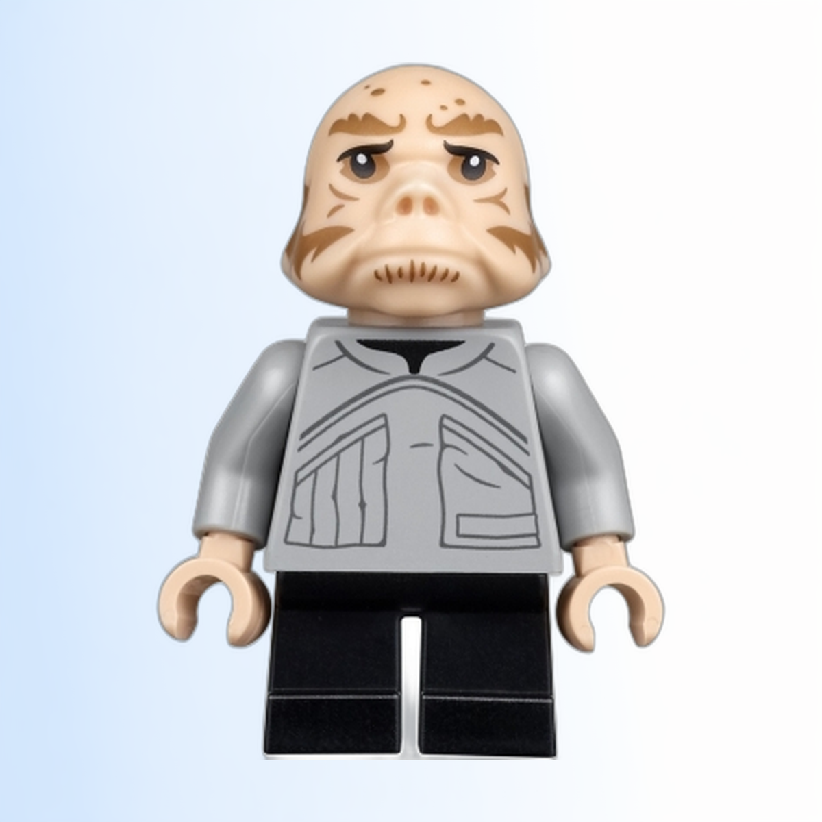 Ugnaught - Light Bluish Gray Shirt, Black Short Legs - sw0970