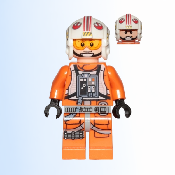 Luke Skywalker (Pilot, Printed Legs, Visor Up / Down) - sw0991