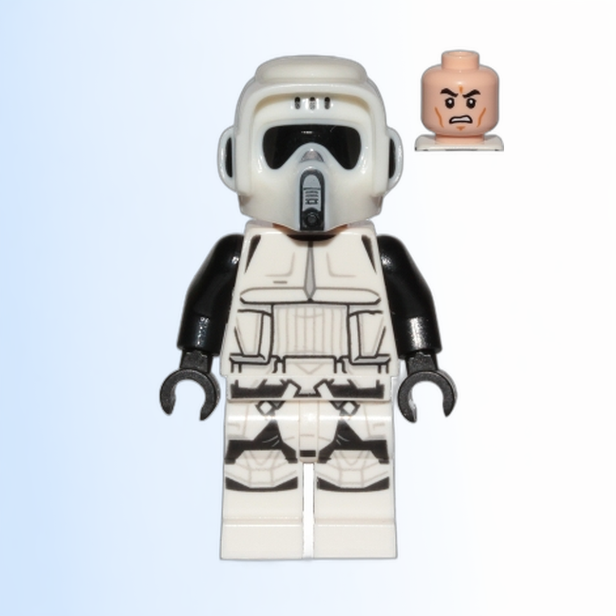Imperial Scout Trooper - Male, Dual Molded Helmet, Light Nougat Head, Scowl - sw1007