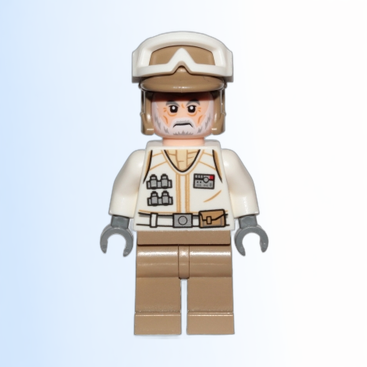 Hoth Rebel Trooper White Uniform, Dark Tan Legs (White Beard) - sw1014