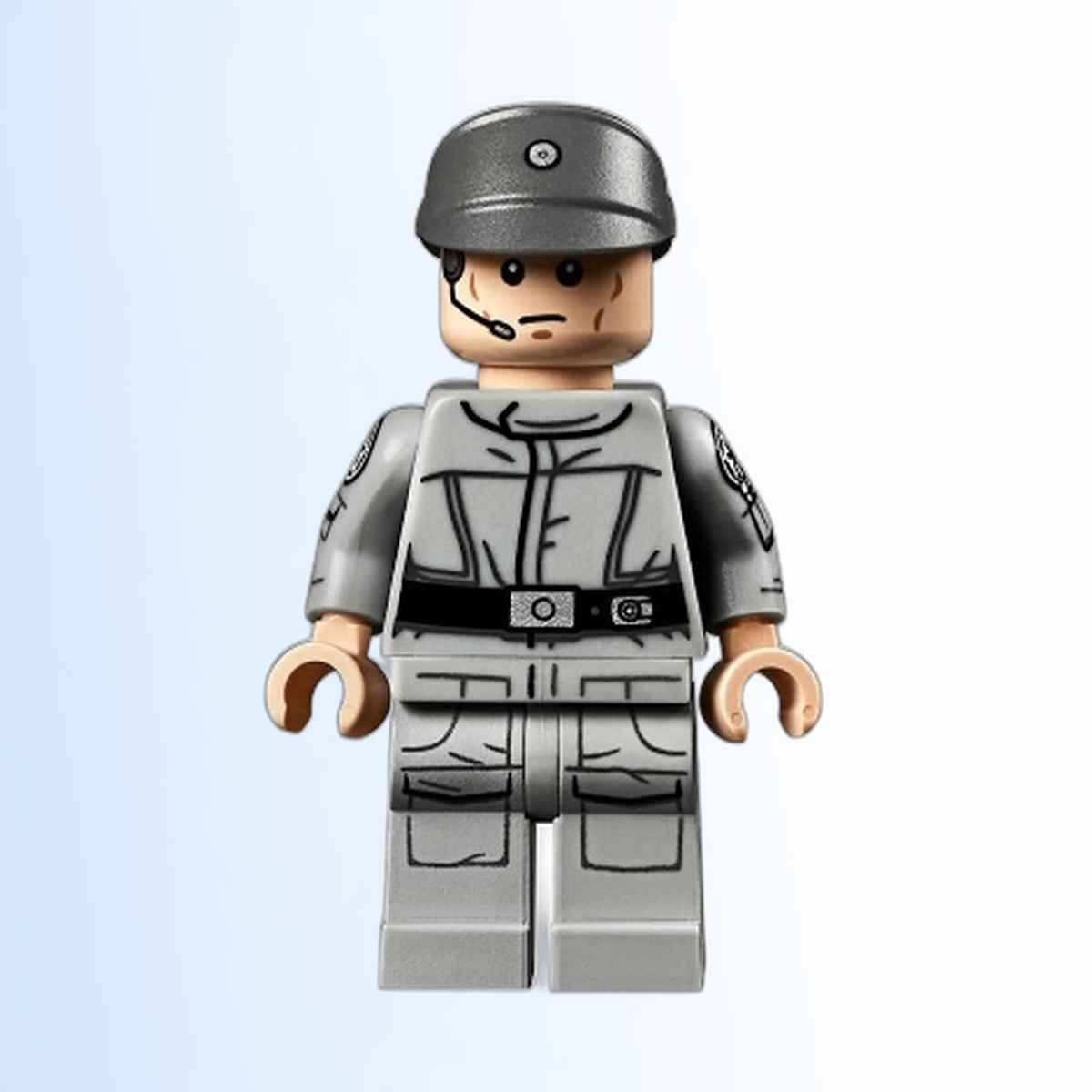 Imperial Crew - Dark Bluish Gray Cap, Printed Arms - sw1044