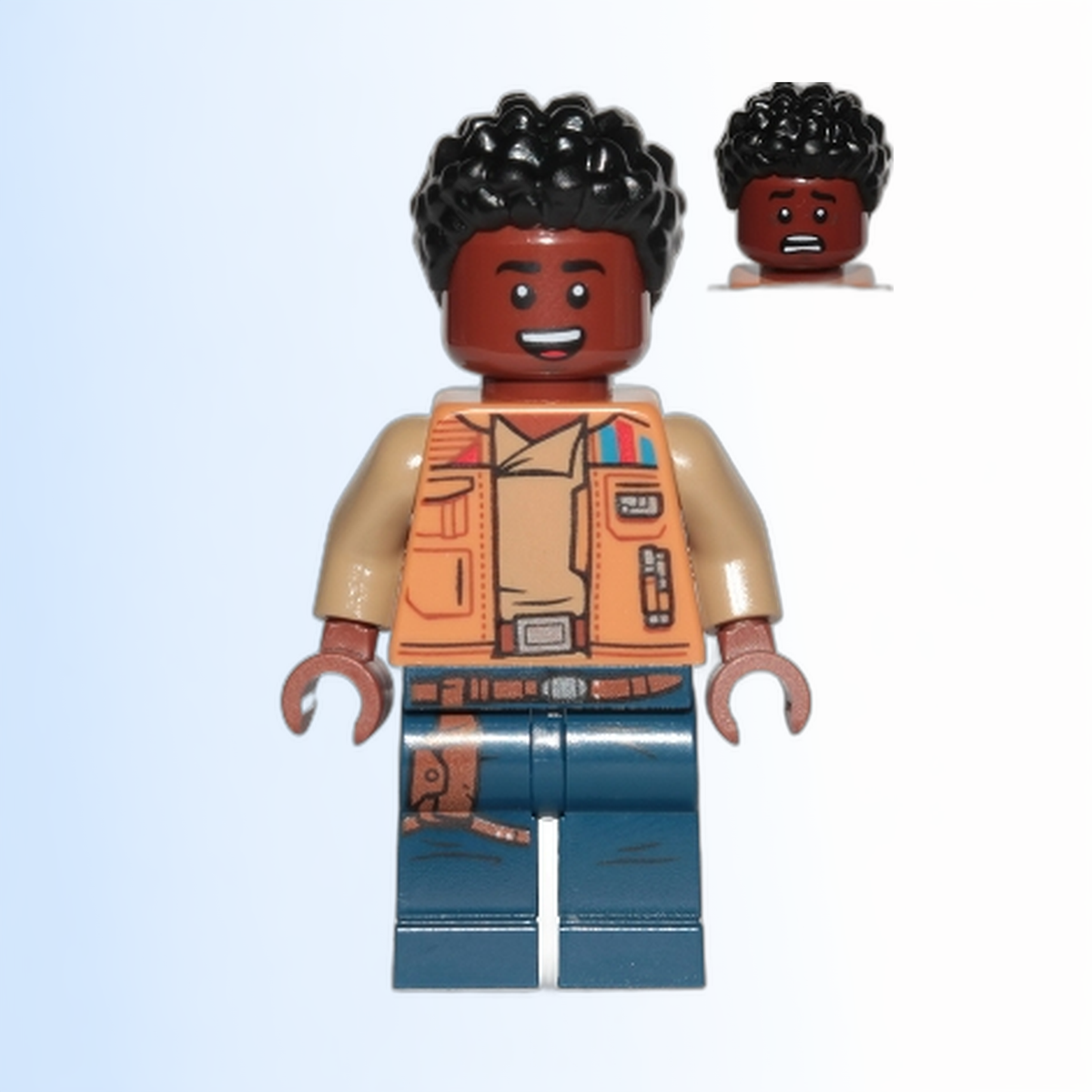 Finn - Medium Nougat Jacket, Dark Blue Legs with Holster - sw1066