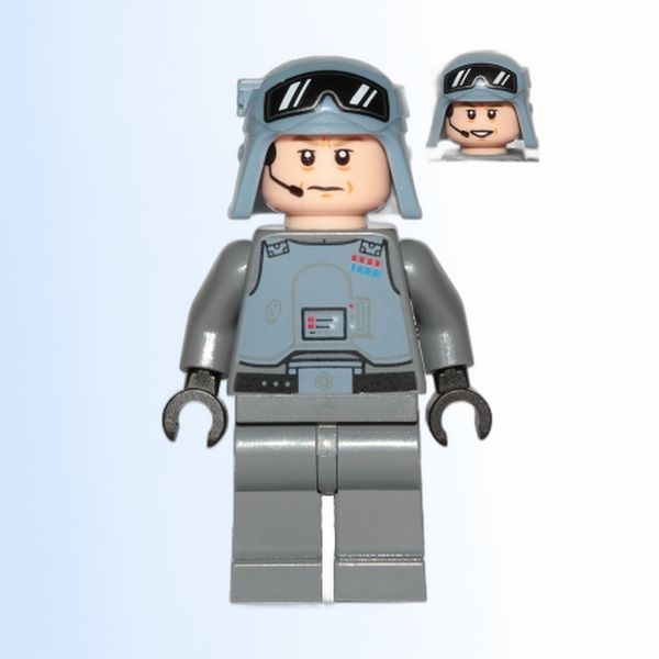 General Maximillian Veers - Chest Armor, Sand Blue Helmet with Goggles Pattern, Plain Legs - sw1101
