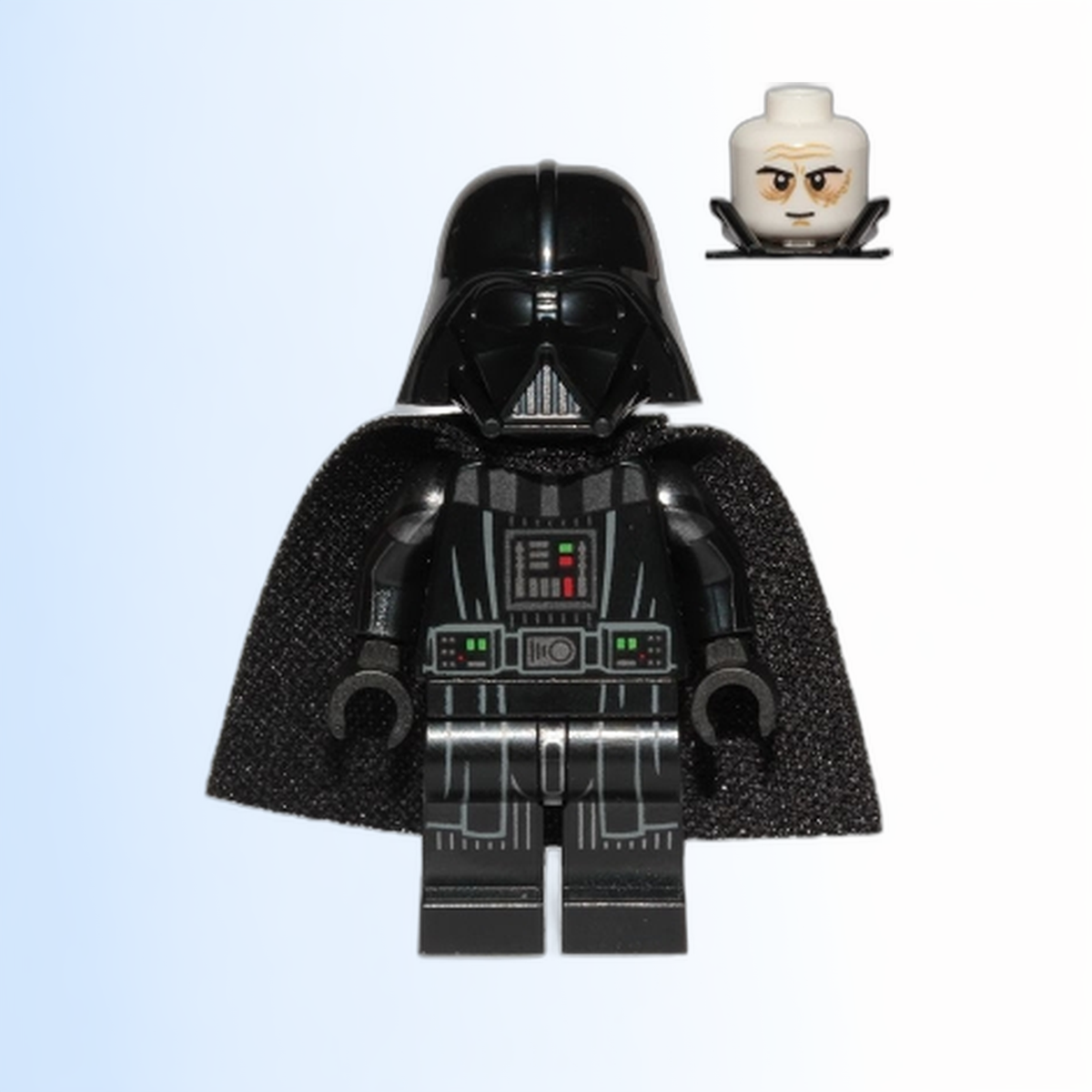 Darth Vader - Printed Arms, Spongy Cape, White Head with Smile - sw1106