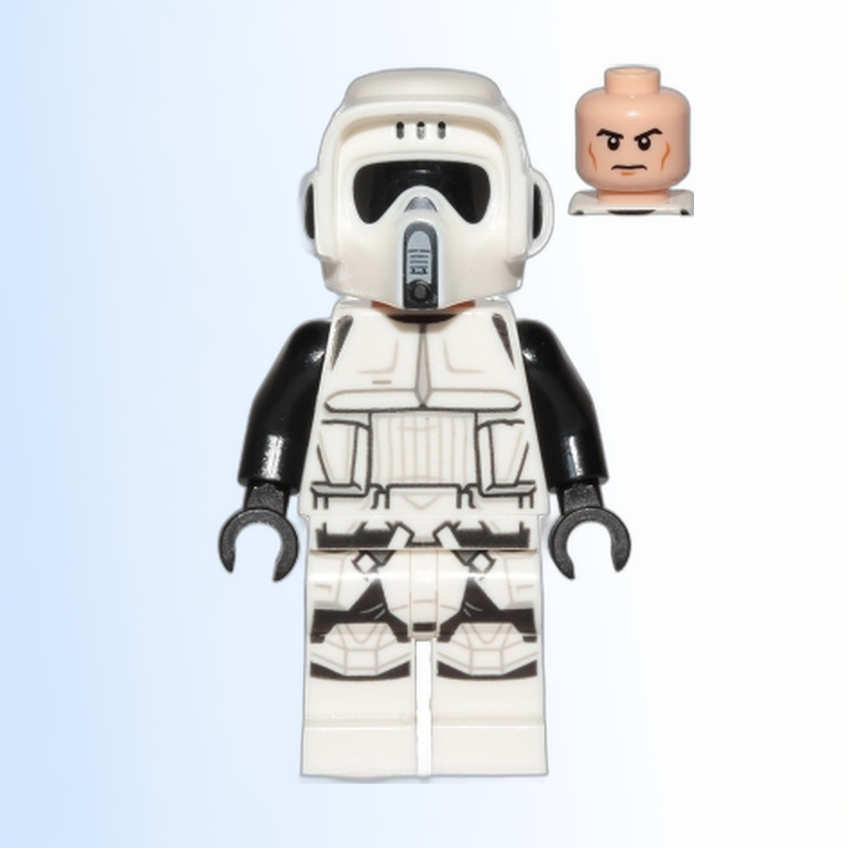 Imperial Scout Trooper - Male, Dual Molded Helmet, Light Nougat Head, Cheek Lines - sw1116