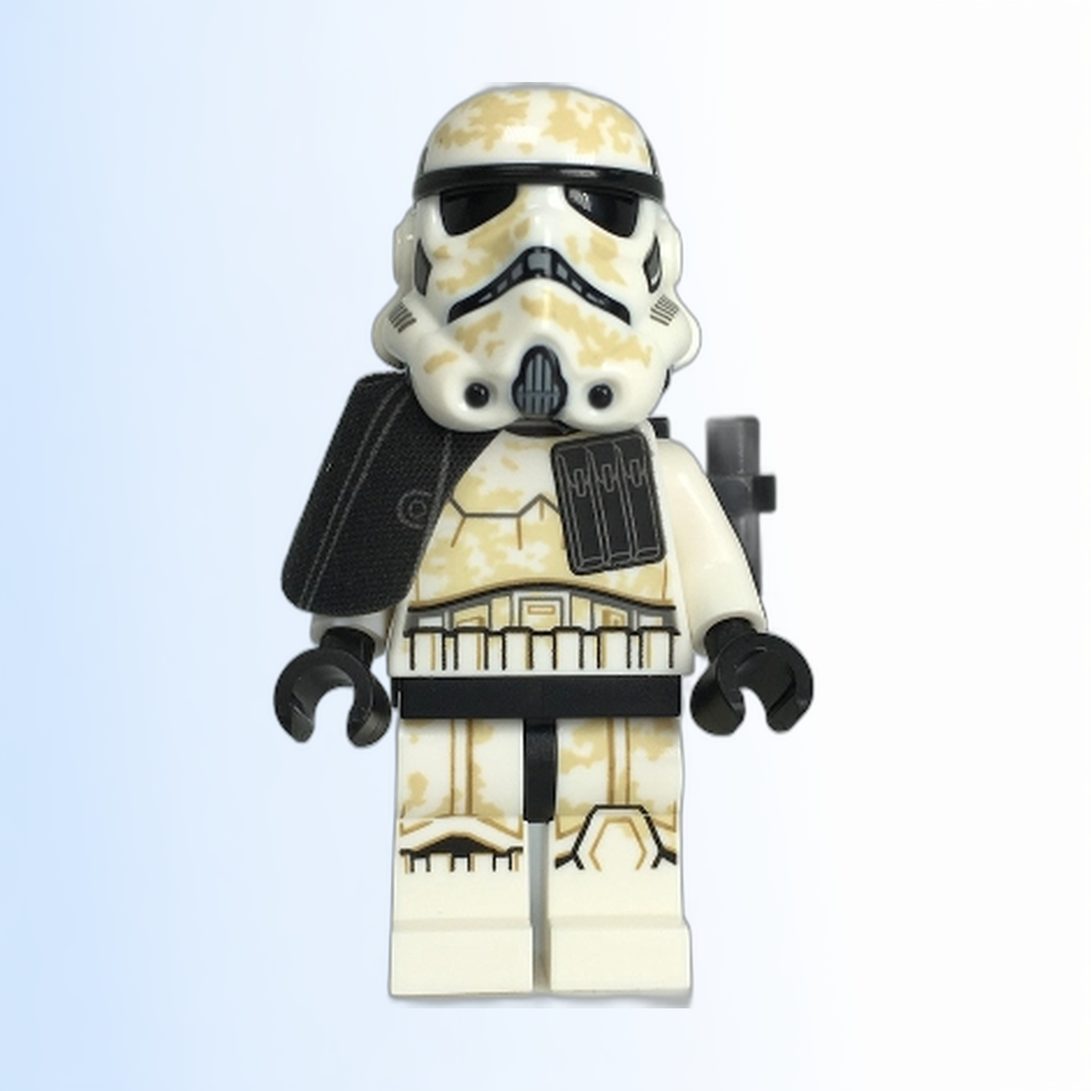 Sandtrooper (Enlisted) - Dual Molded Helmet, Black Pauldron, Ammo Pouch, Dirt Stains, Survival Backpack, Frown - sw1131