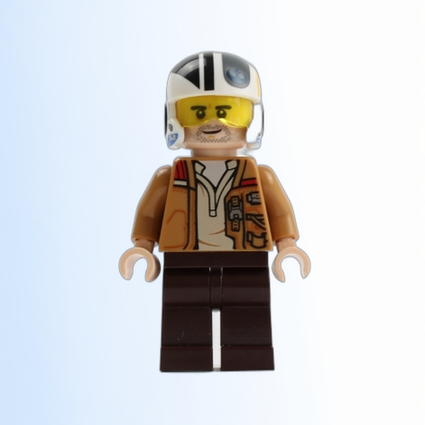 Poe Dameron (Medium Nougat Jacket, Helmet) - sw1145