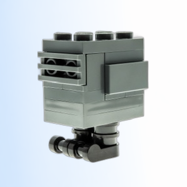 Gonk Droid (GNK Power Droid), Experimental Unit Clone Force 99 - Dark Bluish Gray, Black Feet (Gonky) - sw1153
