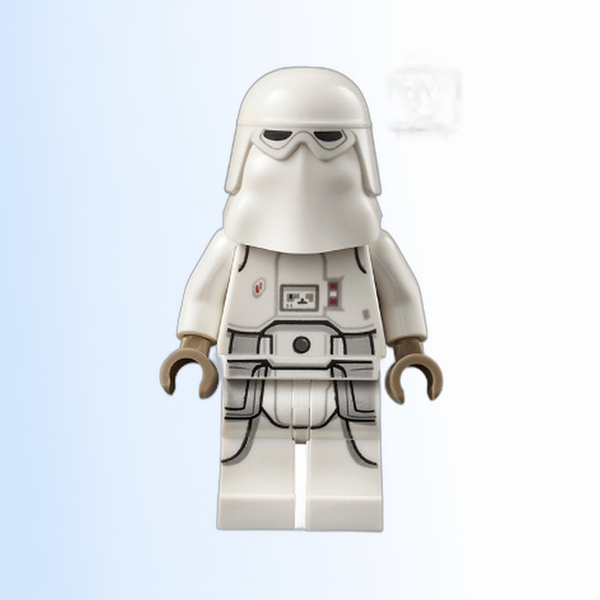 Snowtrooper - Male, Printed Legs, Dark Tan Hands, Reddish Brown Head, Grimace - sw1179