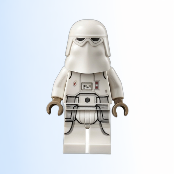 Snowtrooper - Female, Printed Legs, Dark Tan Hands, Reddish Brown Head, Open Mouth Smirk - sw1180