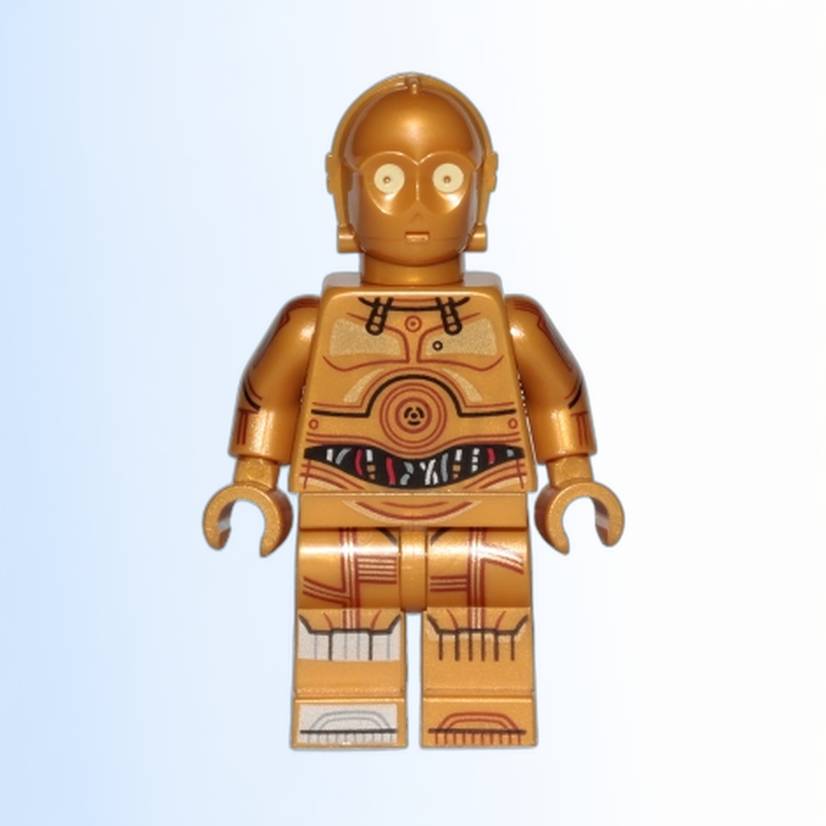 C-3PO - Printed Legs, Toes and Arms, Bright Light Yellow Eyes - sw1201