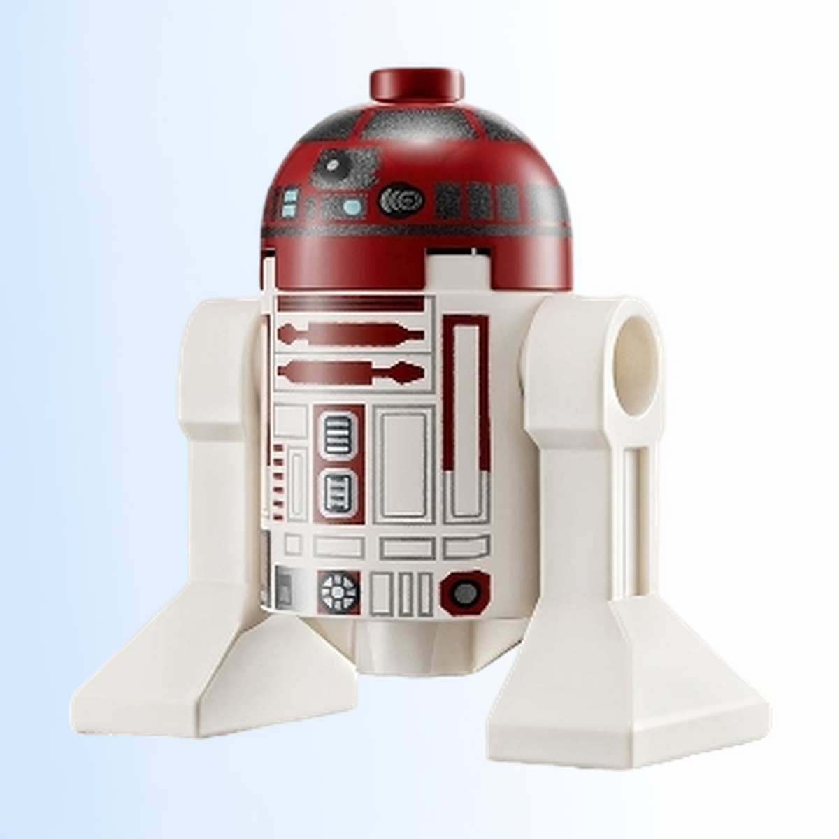 Astromech Droid, R4-P17 - Silver Band Around Dome, Dark Bluish Gray Rectangles - sw1221