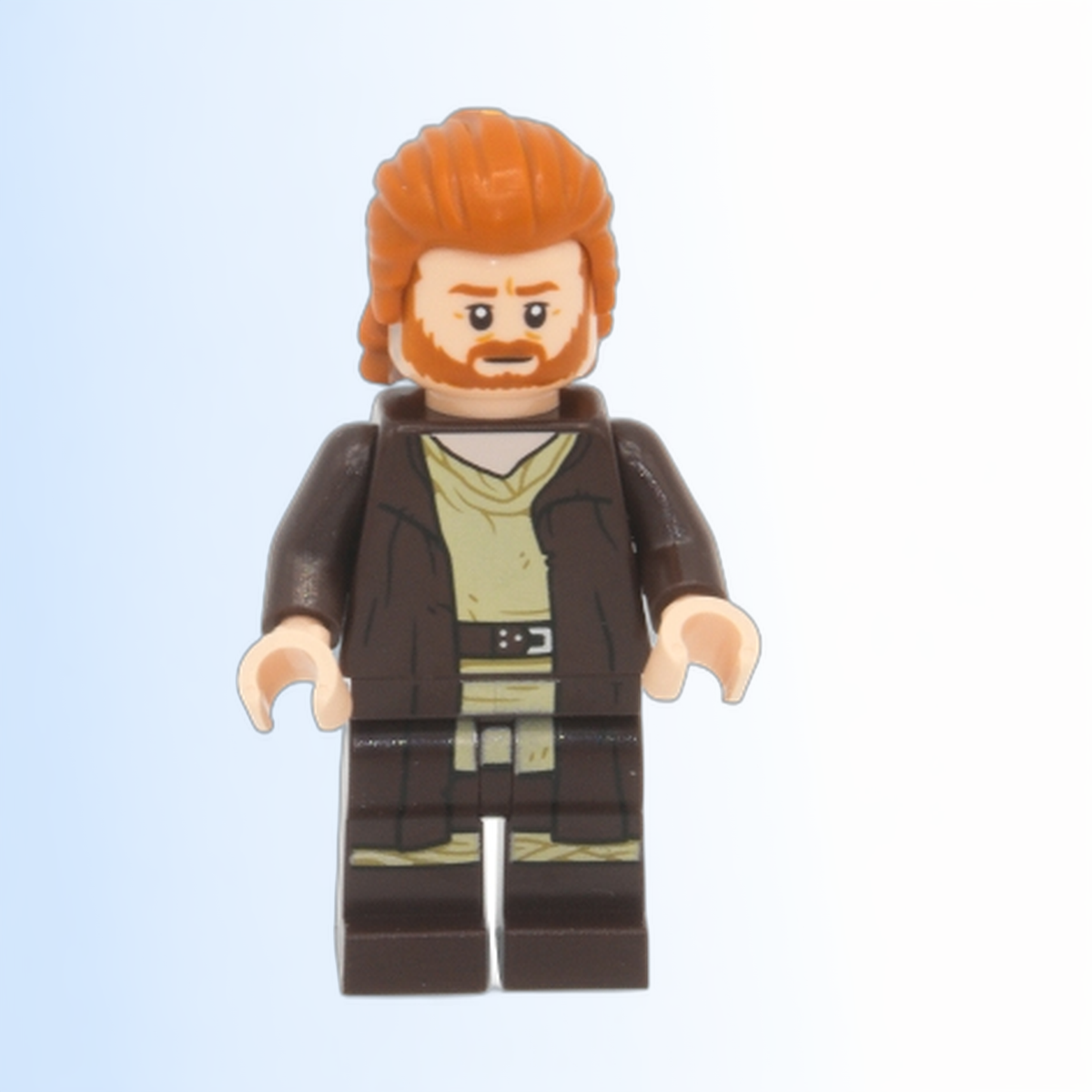 Obi-Wan Kenobi - Dark Brown Robe, Dark Orange Mid-Length Hair with Ruffled Back - sw1227