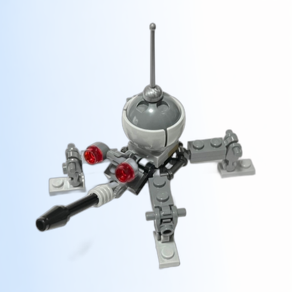 Dwarf Spider Droid - Dark Bluish Gray Dome, Black Cone 1 x 1 - sw1234