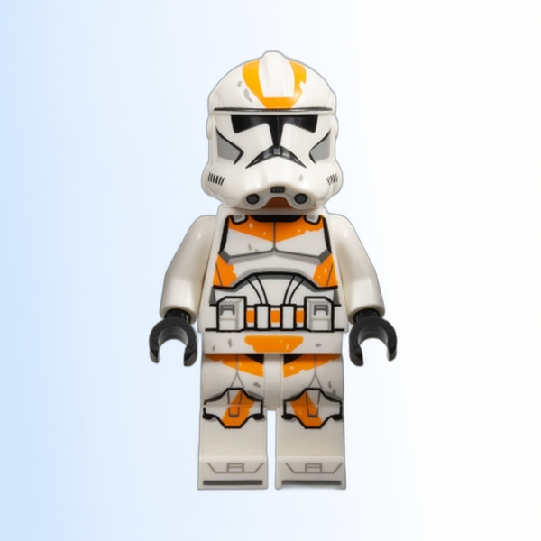 Clone Trooper, 212th Attack Battalion (Phase 2) - White Arms, Dirt Stains, Nougat Head, Helmet with Holes - sw1235
