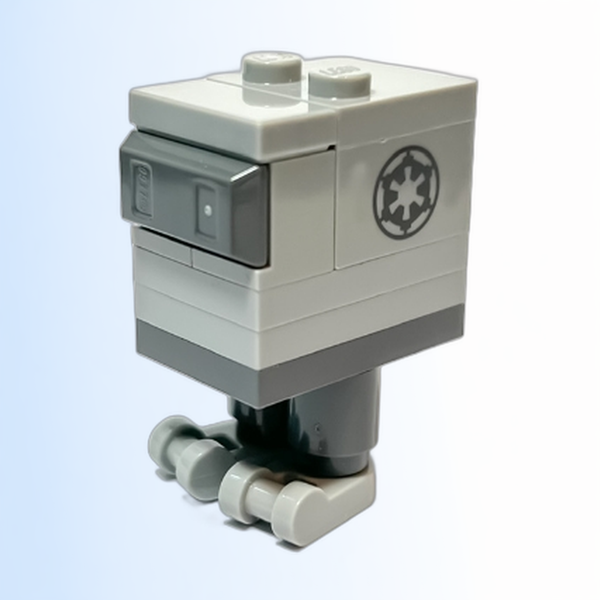 Gonk Droid (GNK Power Droid), Light Bluish Gray Body and Feet, Imperial Logo - sw1252