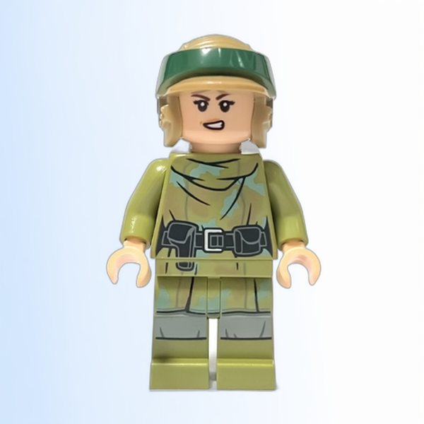 Princess Leia - Endor Outfit, Olive Green Camouflage, Helmet - sw1264