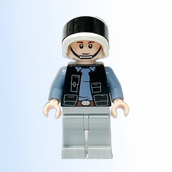 Rebel Fleet Trooper - Male, Vest with Pockets, Black Neck, Reddish Brown Eyebrows - sw1285