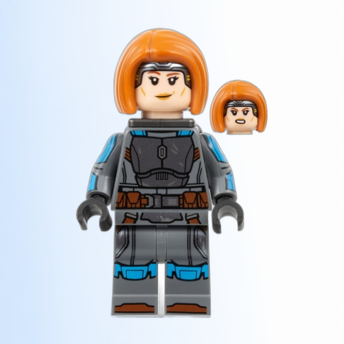 Bo-Katan Kryze - Printed Arms, Dark Orange Hair - sw1287