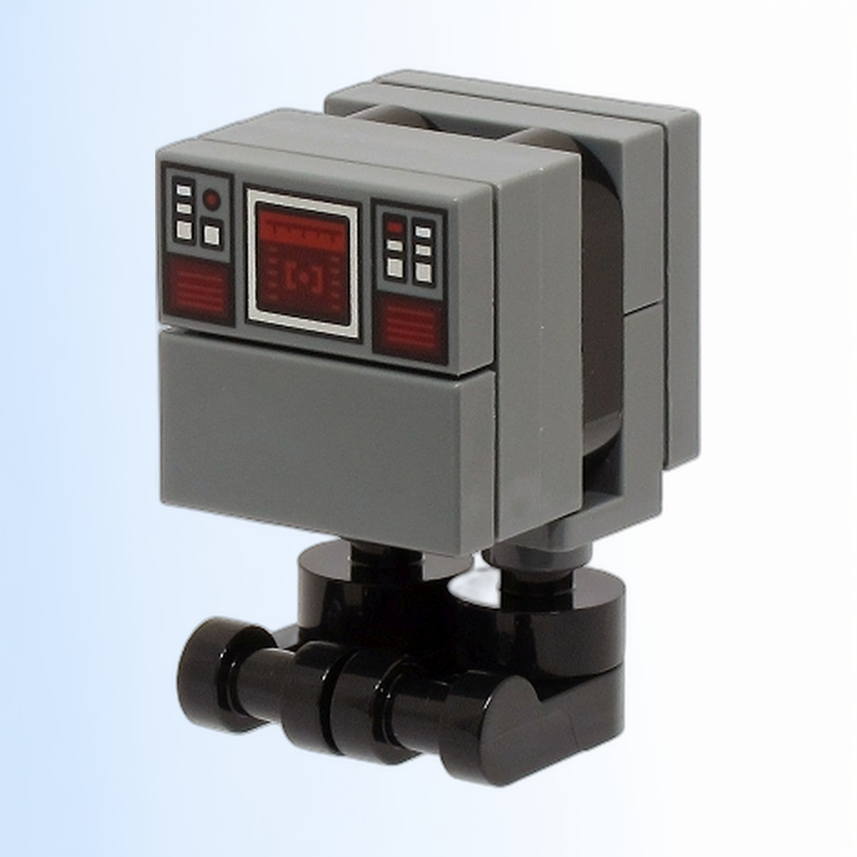Gonk Droid (GNK Power Droid) - Dark Bluish Gray Body with Dark Red Control Panel, Black Feet - sw1314