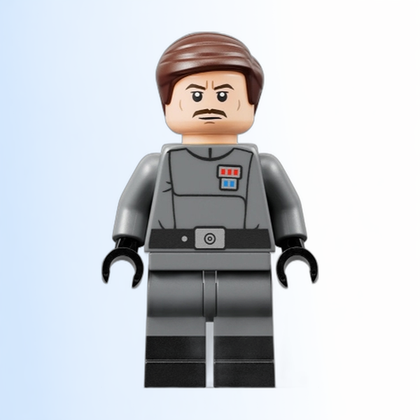 Admiral Wullf Yularen - Dark Bluish Gray Uniform, Dark Brown Hair - sw1316