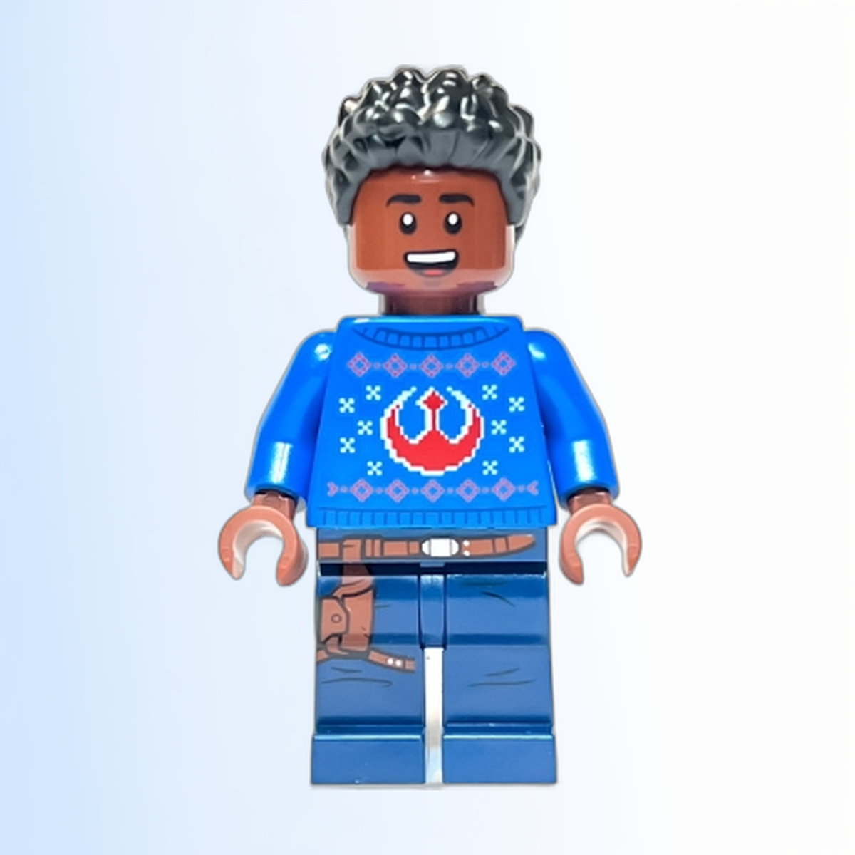 Finn - Holiday Sweater, Dark Blue Legs with Holster - sw1318