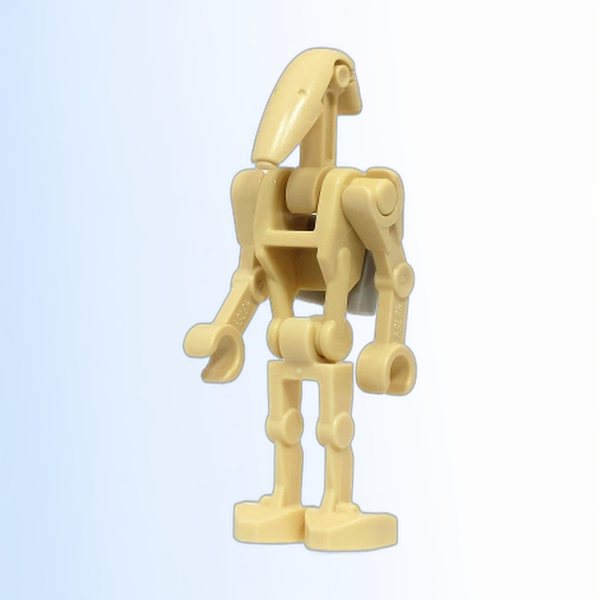 Battle Droid - Tan, Angled Arms, Light Bluish Gray Clip on Back - sw1320