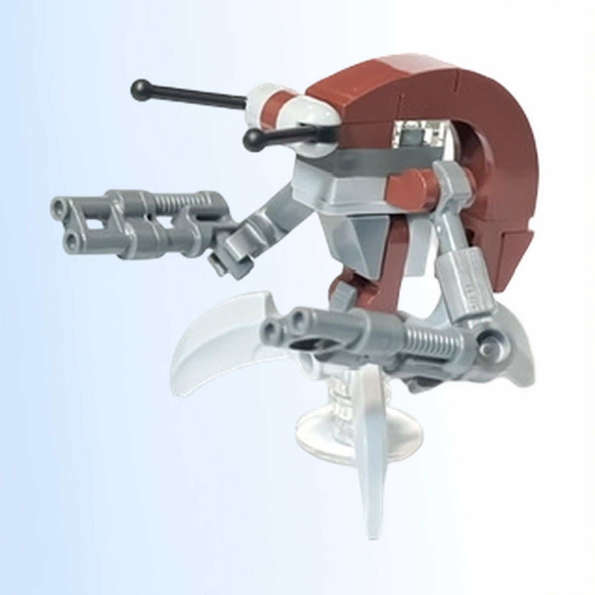 Droideka (Destroyer Droid) - Light Bluish Gray Claws, Dark Bluish Gray Plate 1 x 2 - sw1340