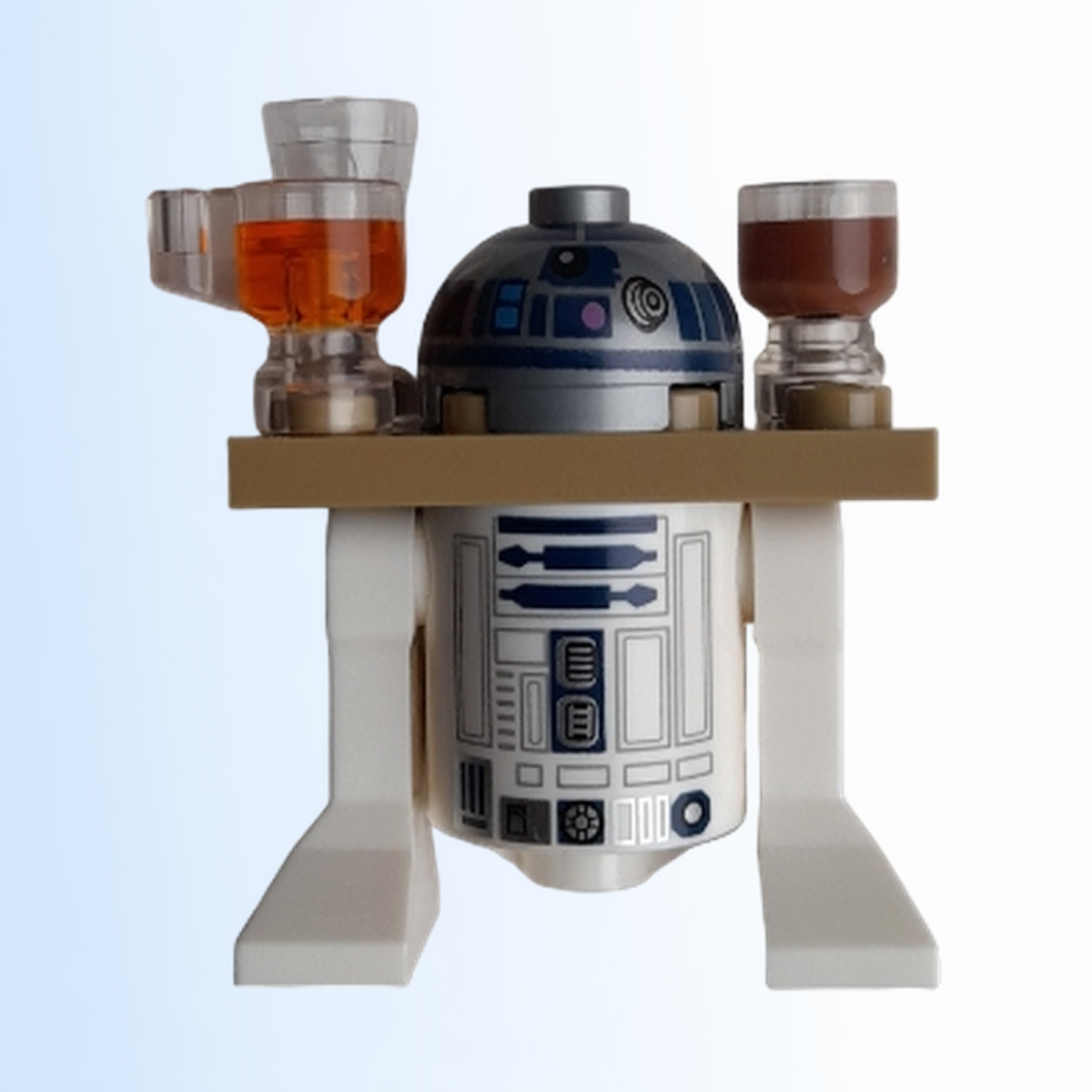 Astromech Droid, R2-D2 - Dark Tan Serving Tray, Flat Silver Head - sw1385