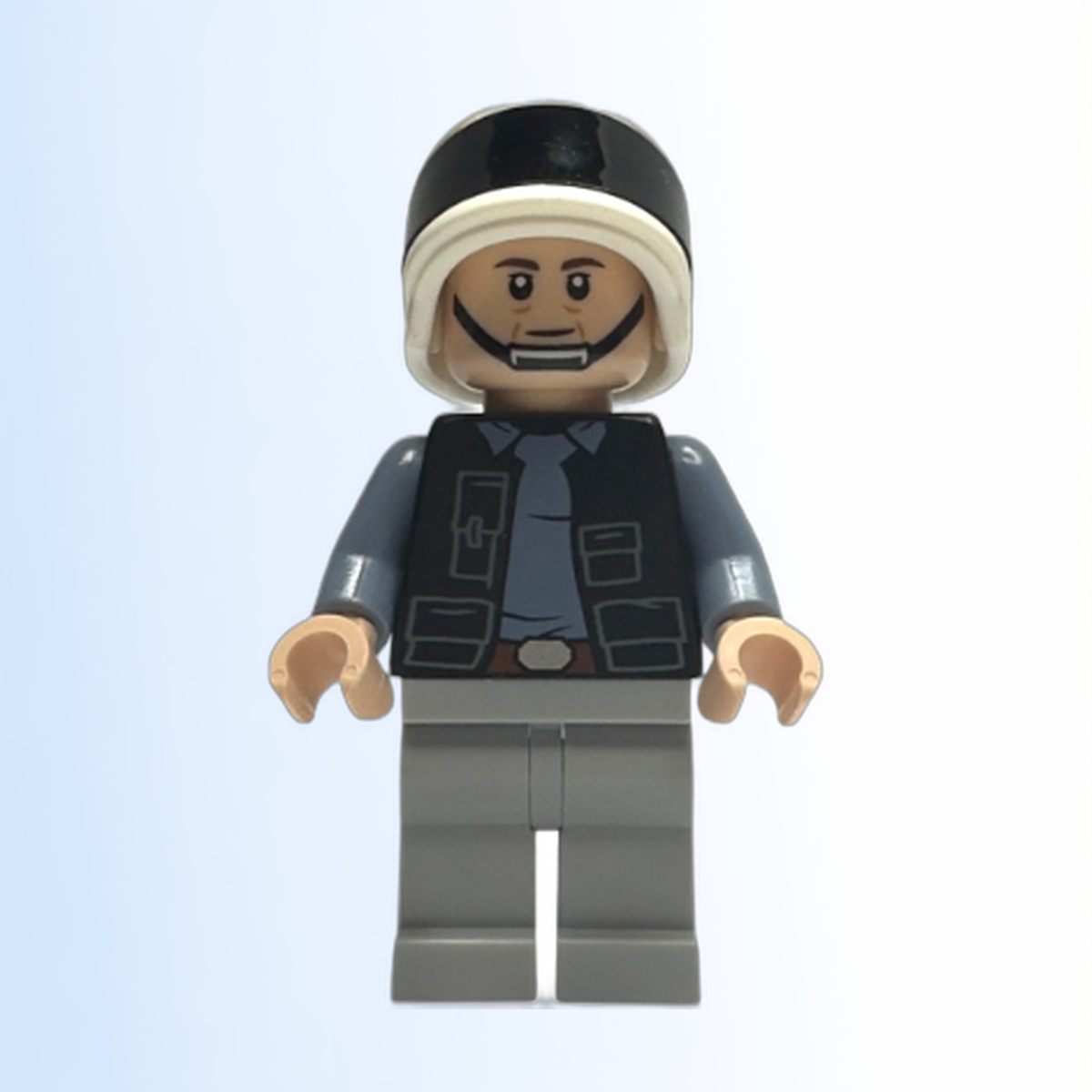 Rebel Fleet Trooper - Male, Vest with Pockets, Black Neck, Dark Brown Eyebrows - sw1391