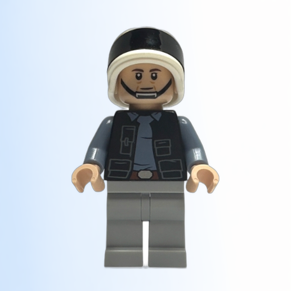 Rebel Fleet Trooper - Male, Vest with Pockets, Black Neck, Dark Brown Eyebrows - sw1391